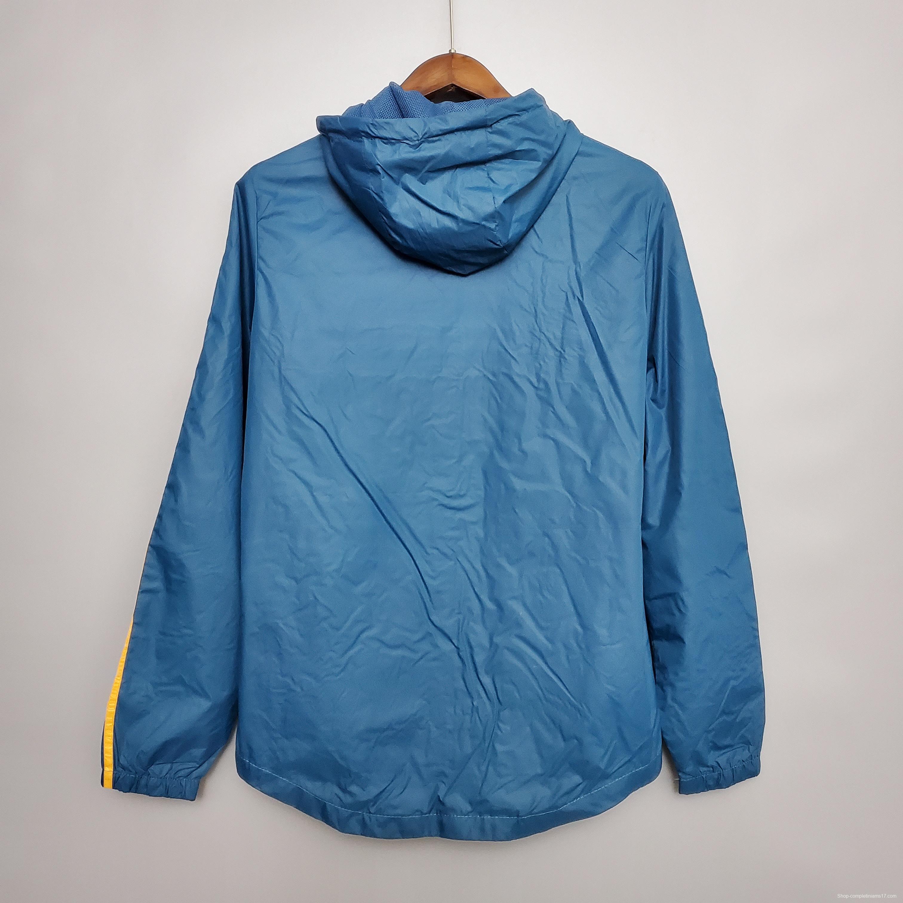 Windbreaker Sao Paulo Blue Soccer Jersey