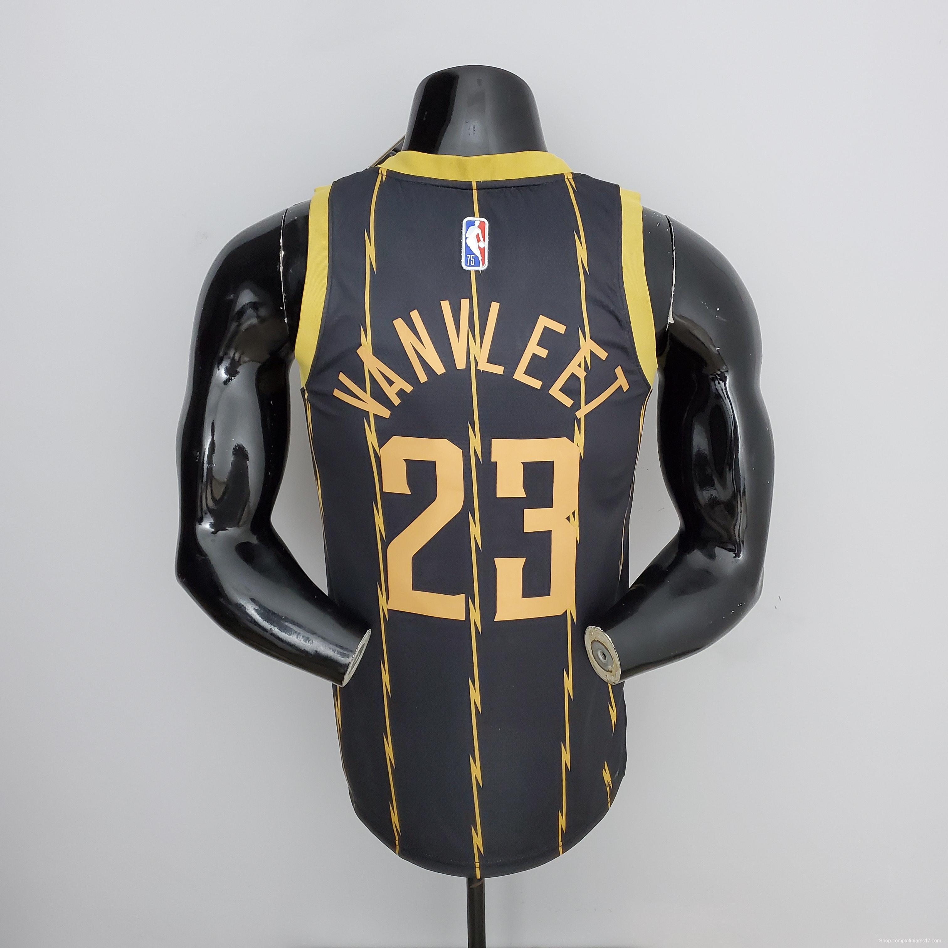 2022 Toronto Raptors VANVLEET#23 City Edition Black NBA Jersey