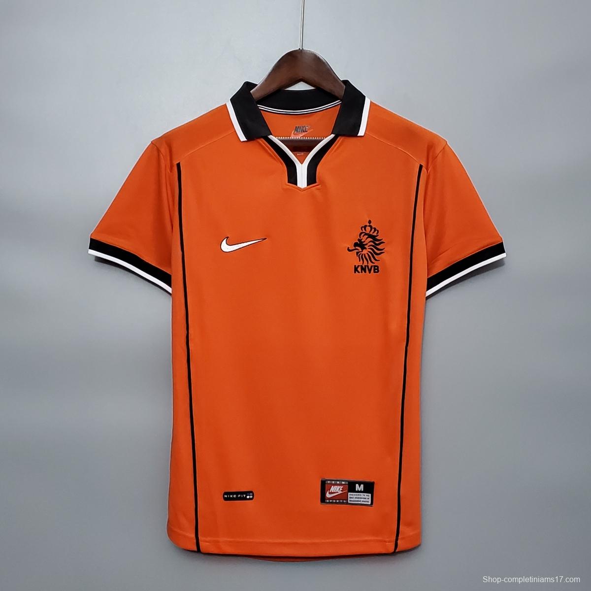 Retro 1998 Netherlands home Soccer Jersey