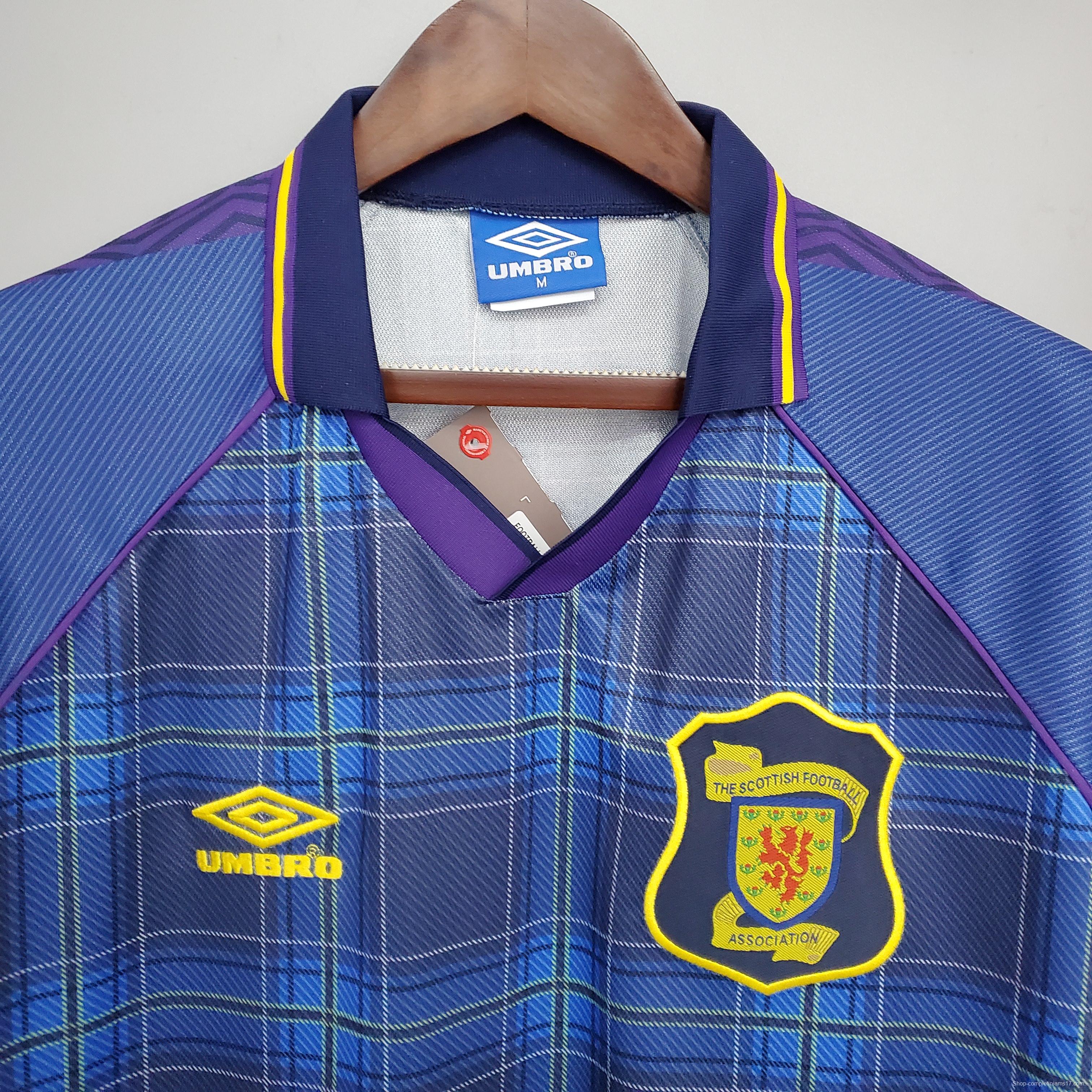 Retro Scotland 1994/96 home Soccer Jersey