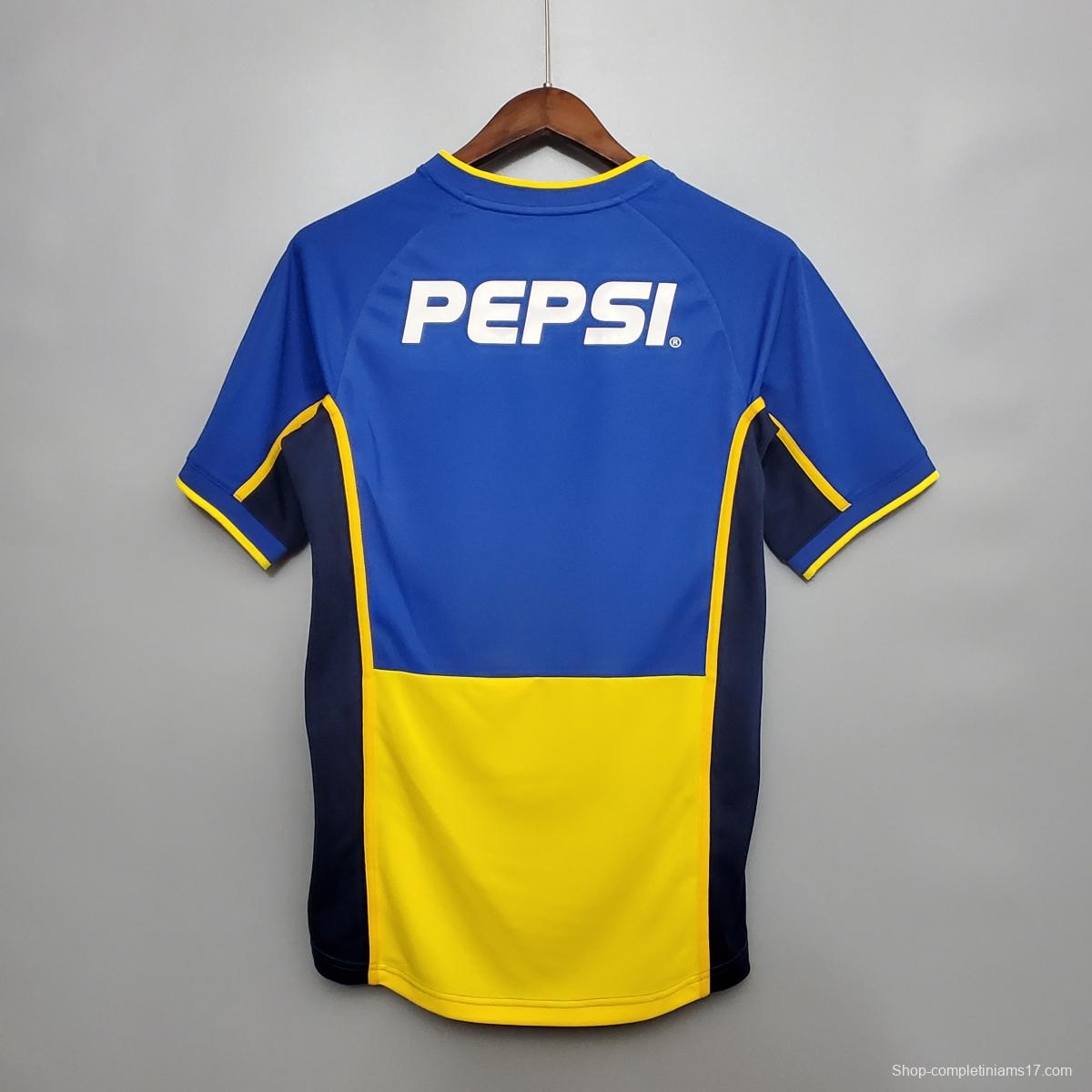 Retro 01/02 Boca Juniors Home Jersey