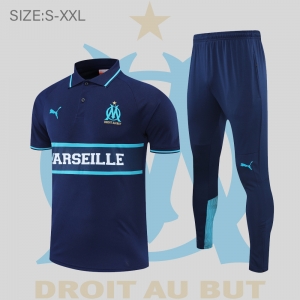 Olympique de Marseille POLO ki t royal blue (not sold separately)