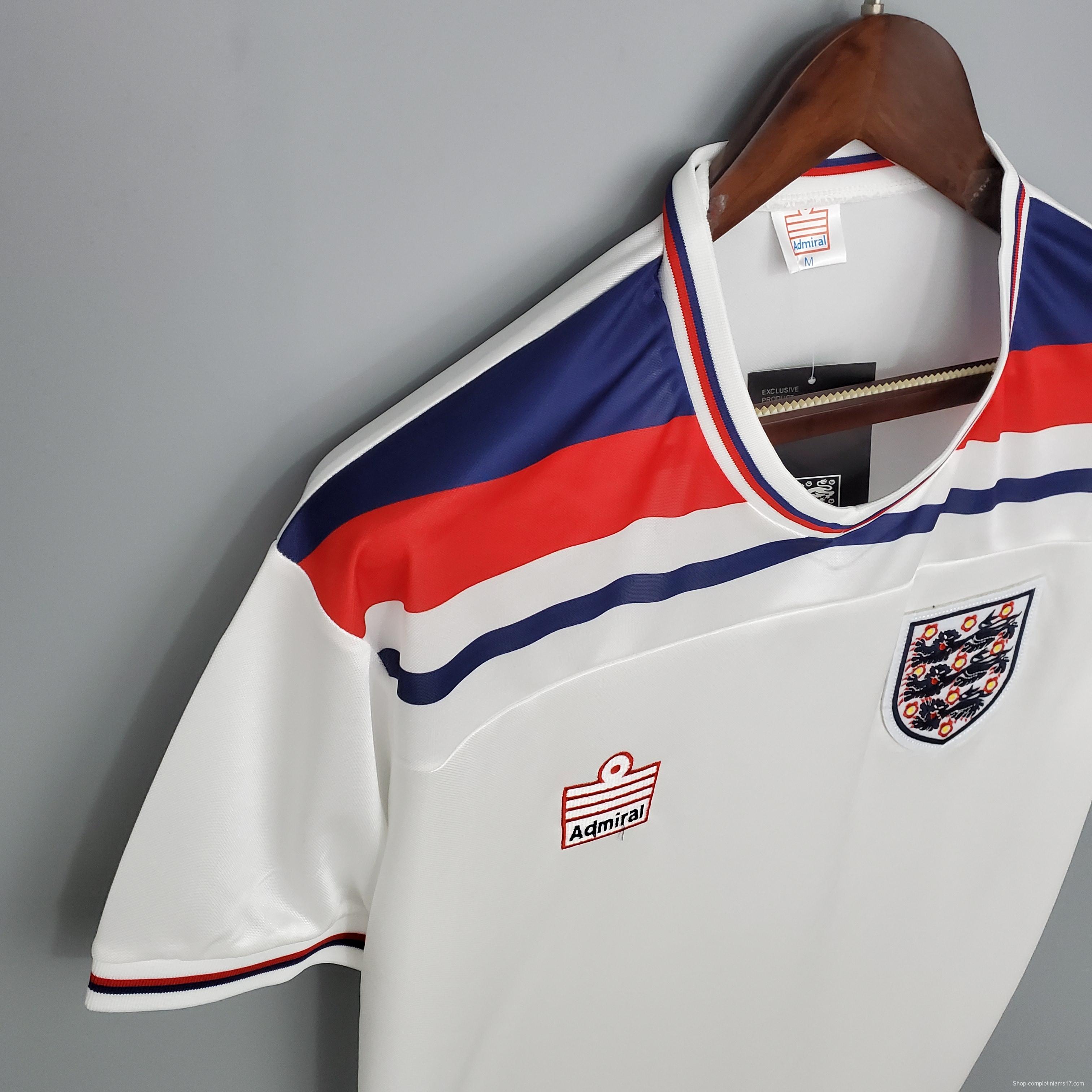 Retro 1982 England home Soccer Jersey