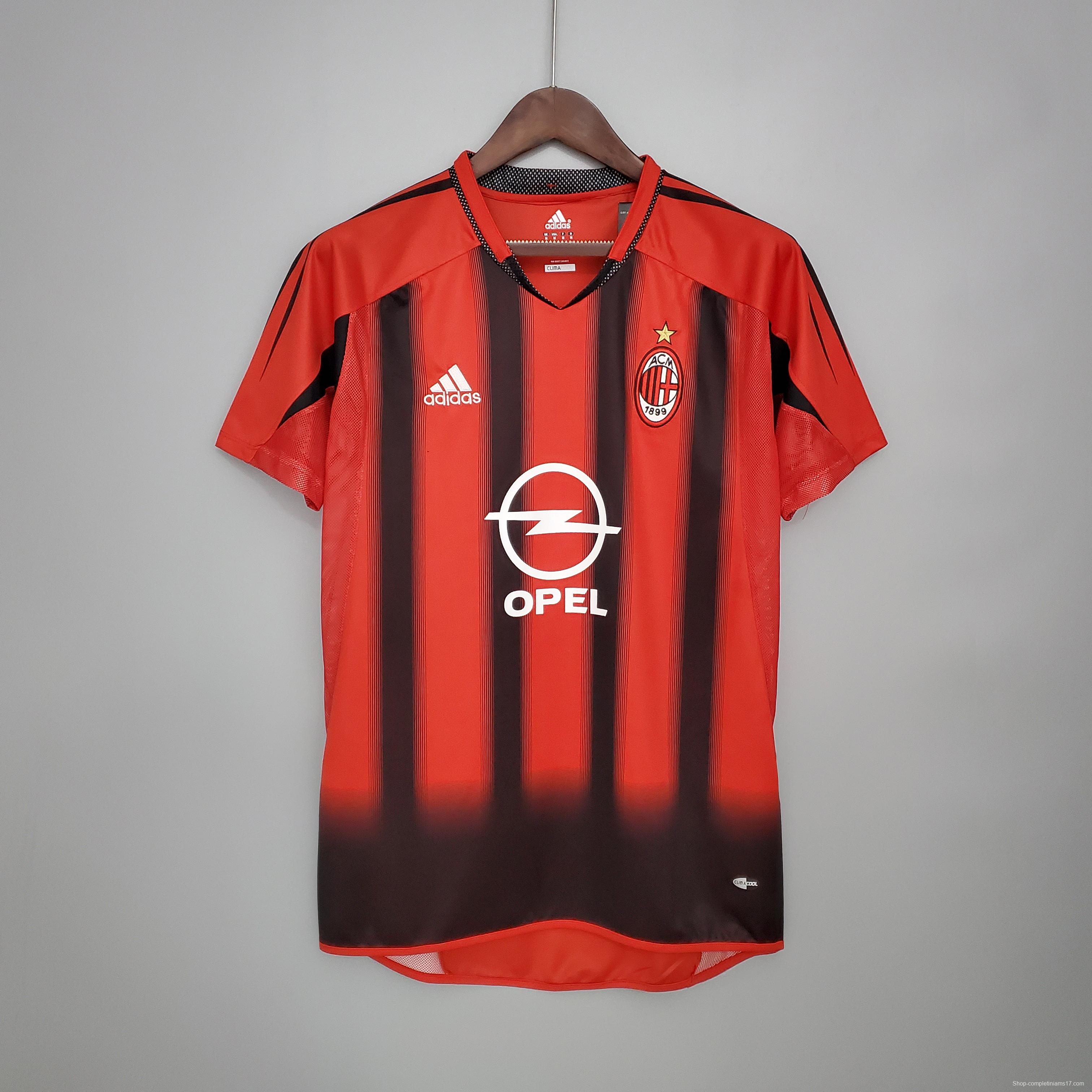 Retro 04/05 AC Milan home Soccer Jersey