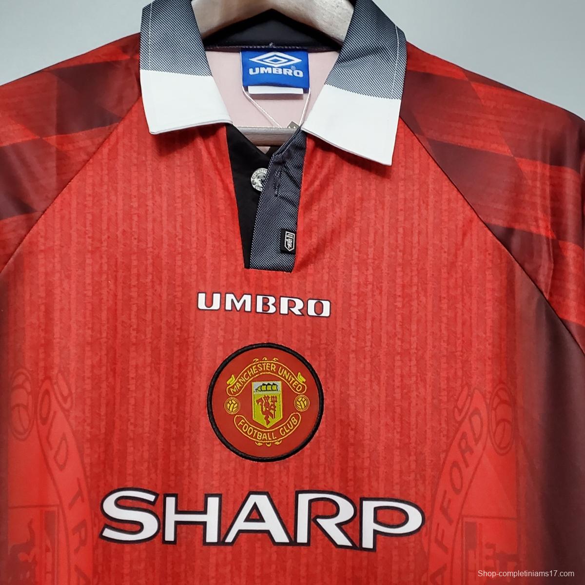 Retro 96/97 Manchester United home Soccer Jersey