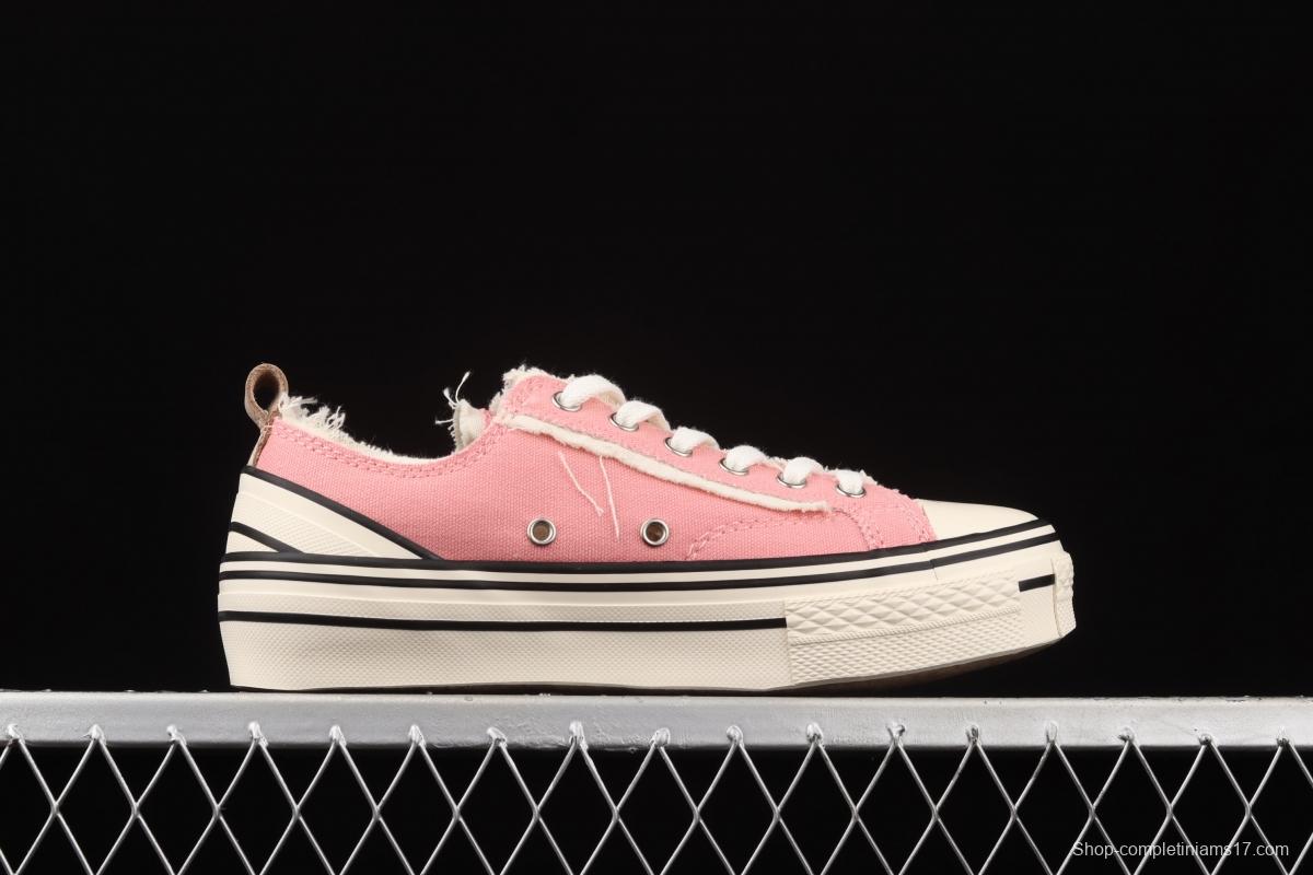 IMPACT x VESSEL G.O.P. LOW deconstructs S20XC01P for high canvas vulcanized board shoes with overlapping thick soles and low sides