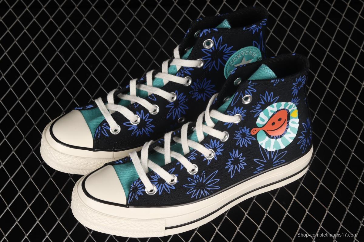 Converse ChuNIKE Taylor spring 2022 new earth graffiti impact color high-top casual board shoes 172824C