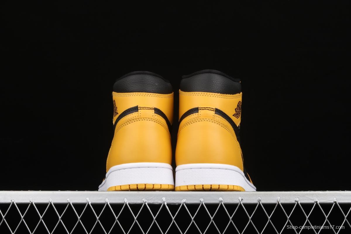 Air Jordan 1 High OG Pollen black and yellow 555088-701