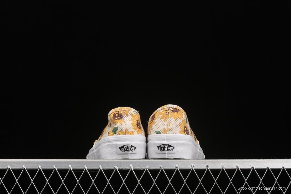 Vans Authentic Vance limited edition daisies printed low-top skateboard shoes VN0A5HYP6SR