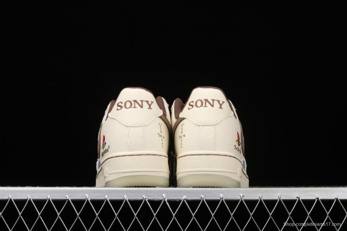 Travis Scott x Sony PlayStation 5 x NIKE Air Force 11607 Low PS5 Slam Dunk Series low side Classic Leisure Sports Board shoes BQ5826-208