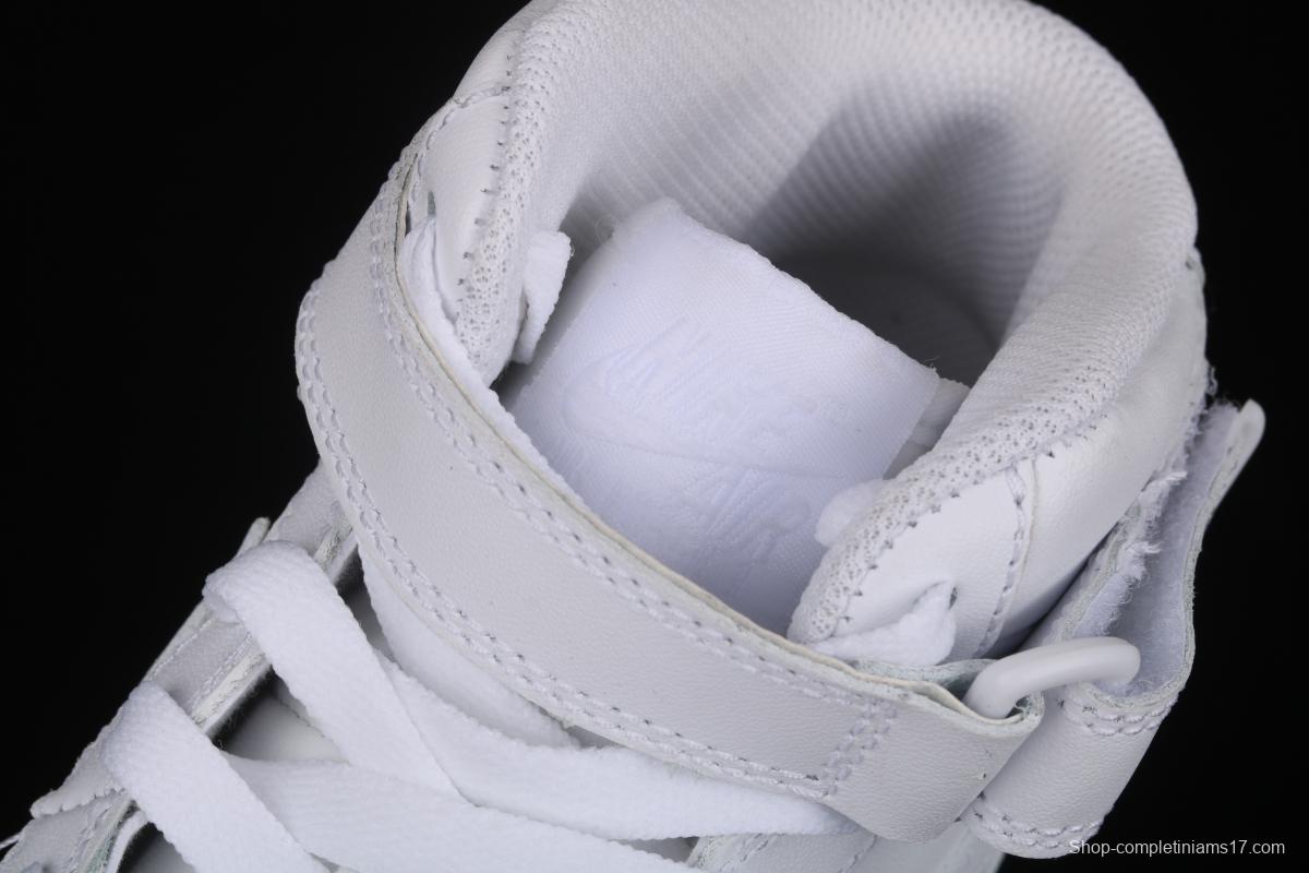 NIKE Air Force 1x 07 2019 all white medium top leisure sports board shoes 366731-100