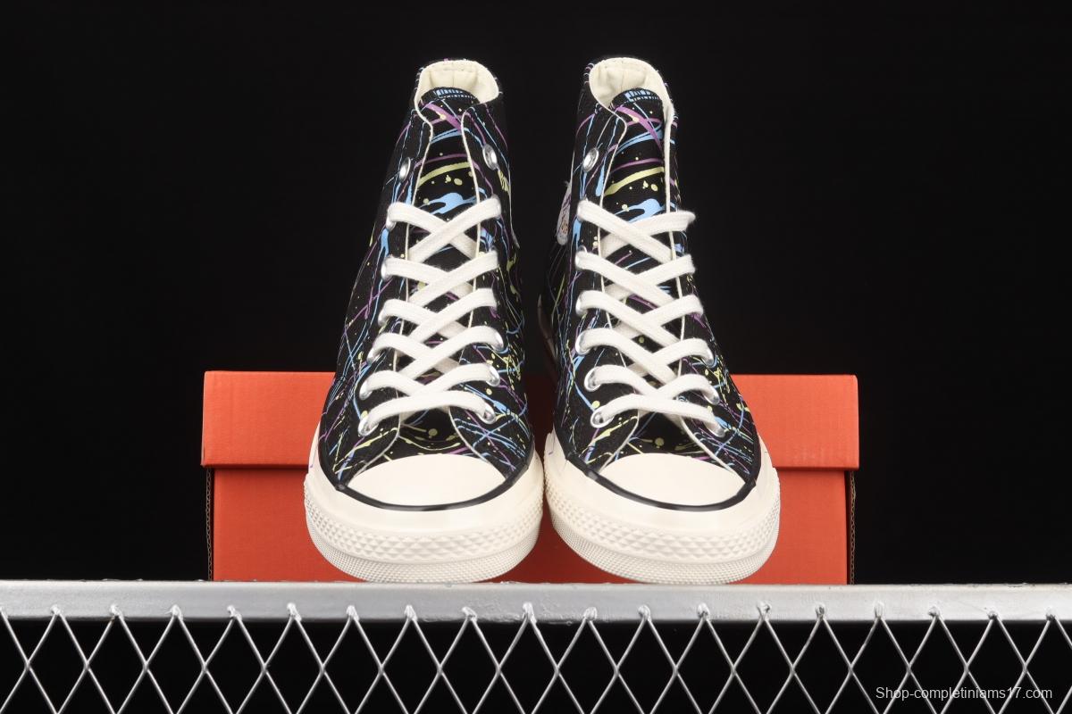 Converse Chuck 70s watercolor splash ink Chinese style high-top leisure board shoes 170801C