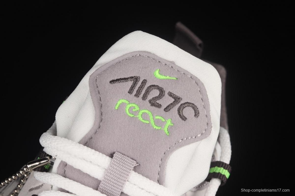 NIKE Air Max 270,100 React half palm air cushion casual running shoes CI3866-100