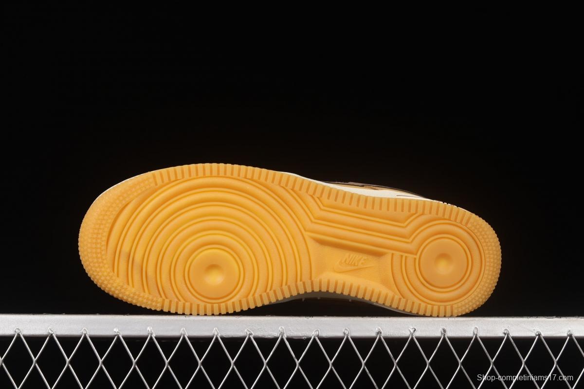 NIKE Air Force 1o07 Low wheat low-top casual board shoes 309652-721