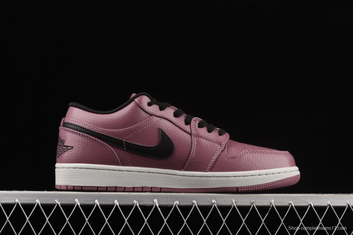 Air Jordan 1 Low Magenta magenta black low gang culture leisure sports board shoes DC7268-500