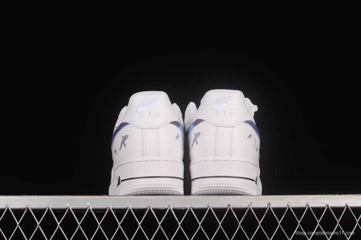 NIKE Air Force 1'07 Lx Painted Graffiti Low-Top Sneakers CW2288-113