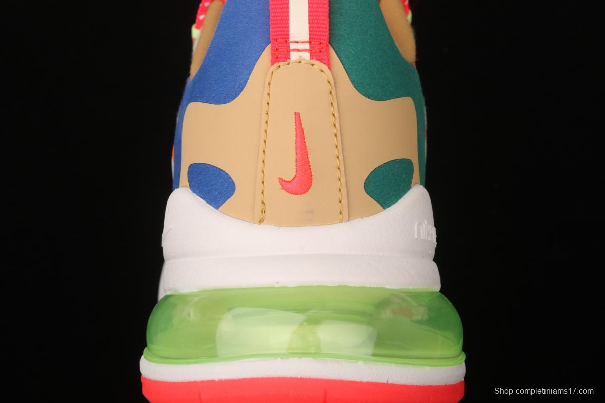 NIKE Air Max 270React new high-frequency mesh function half-palm air cushion cushioning running cloth shoes CQ4805-071