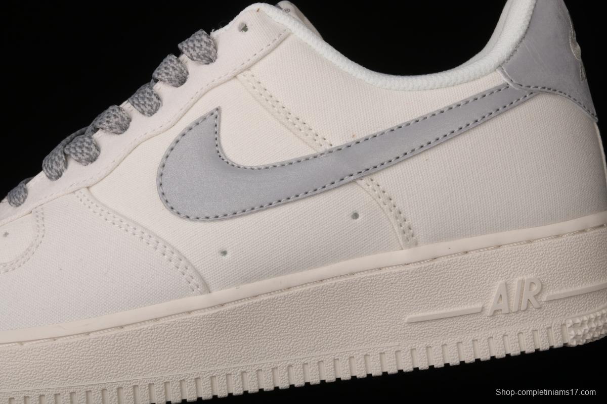 NIKE Air Force 1x07 canvas star low top casual board shoes 315122-106