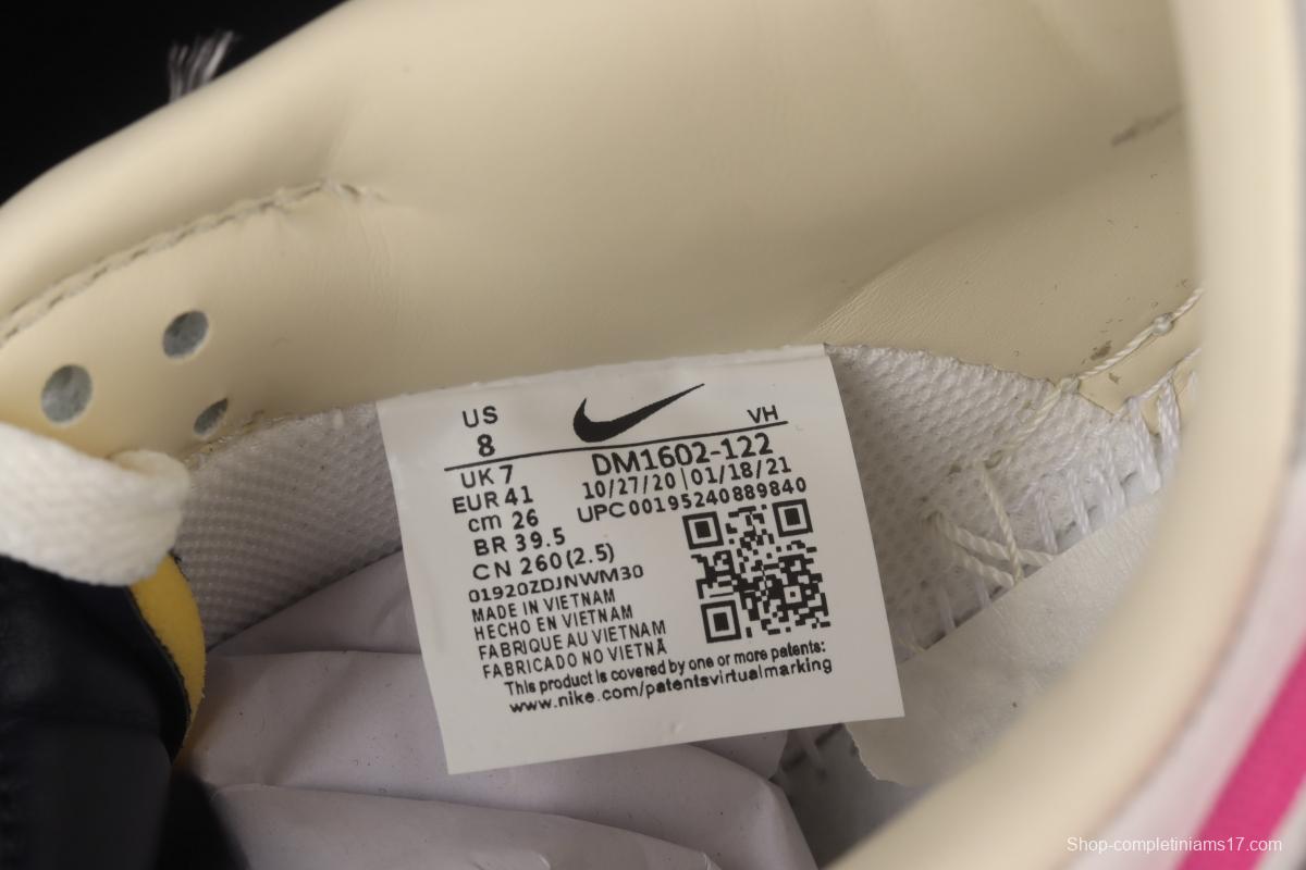 OFF-White x NIKE DUNK Low OW white and gray leisure sports skateboard shoes DM1602-122