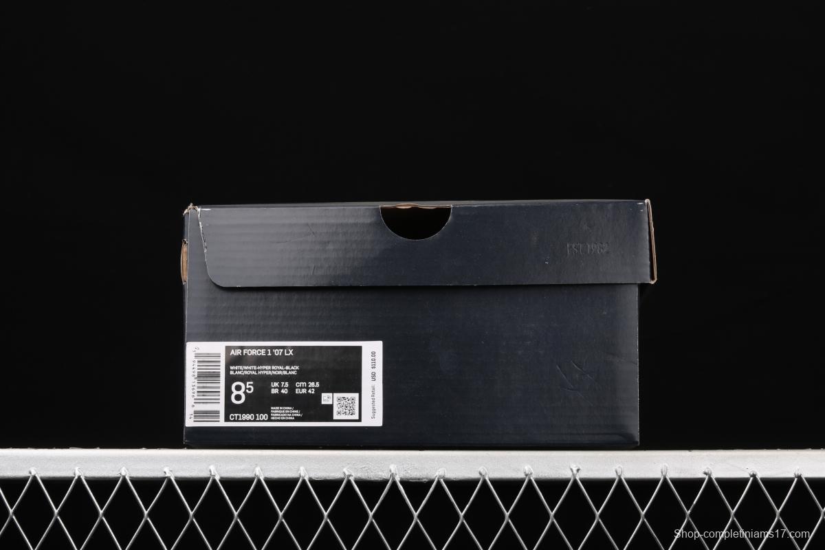 NIKE Air Force 11607 Low All white joint name small silver hook low-top casual board shoes CT1990-100