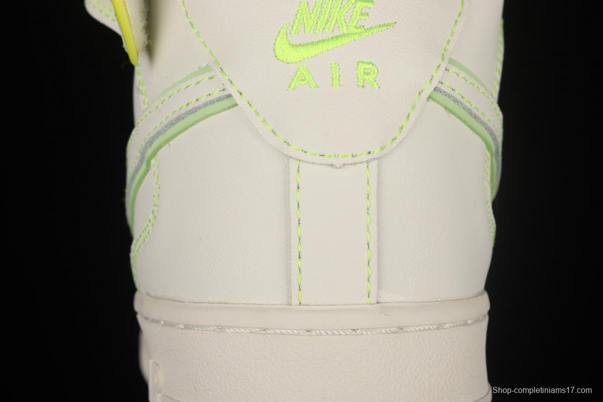 NIKE Air Force 1x 07 Mid 3M reflective Air Force casual board shoes AA1118-012