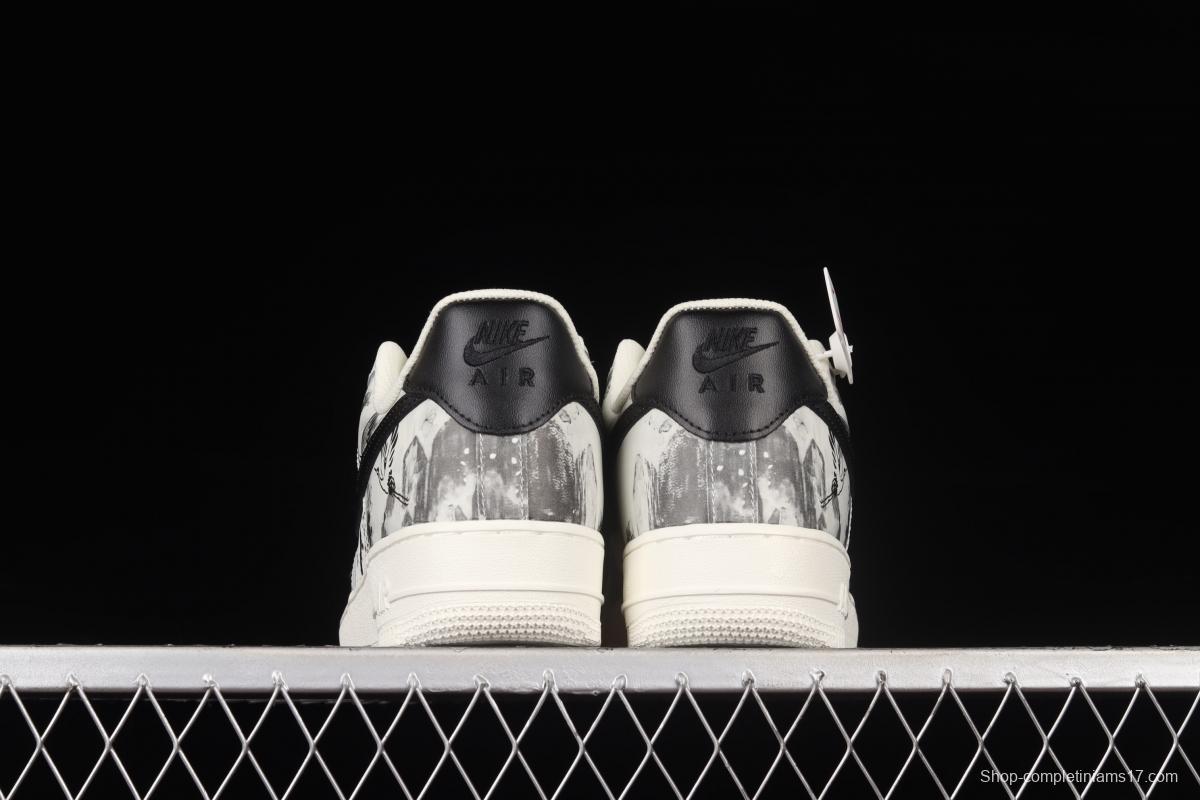 NIKE Air Force 11607 Low landscape ink painting Chinese limelight low-top casual board shoes BL1522-089