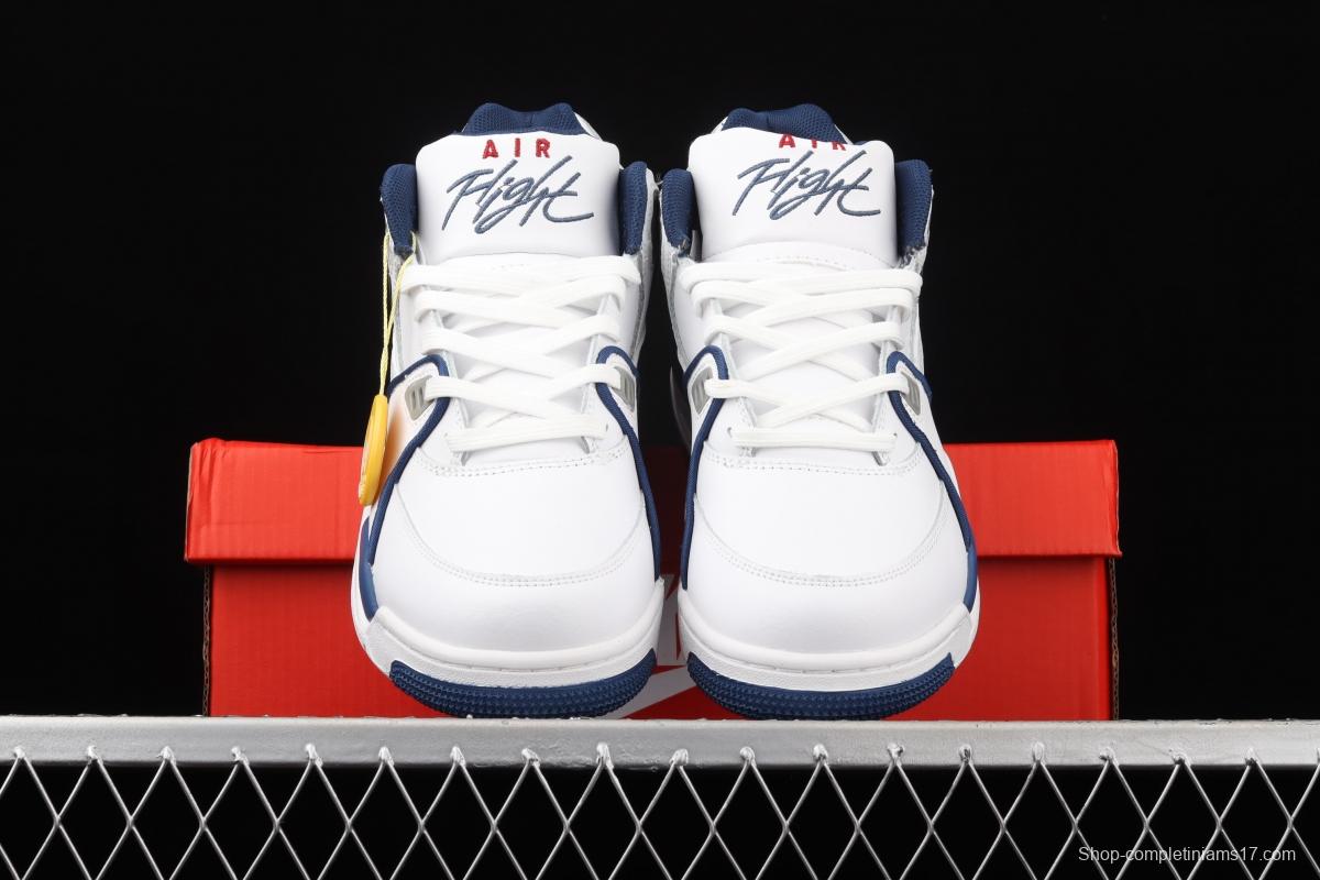 NIKE Air Flight 89 White and Blue Air cushion Basketball shoes CN5668-101