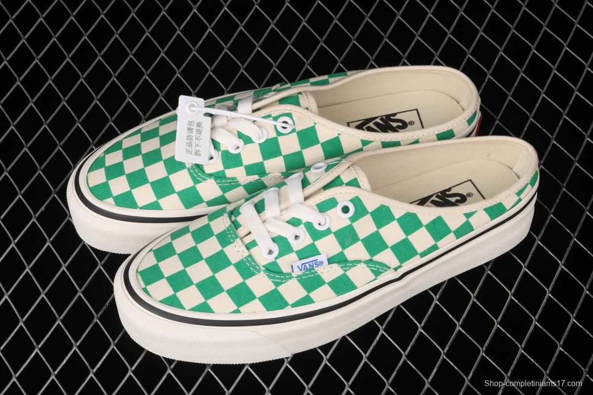 Vans Authentic checkerboard semi-dragged canvas lazy shoes VN0A54F75GR