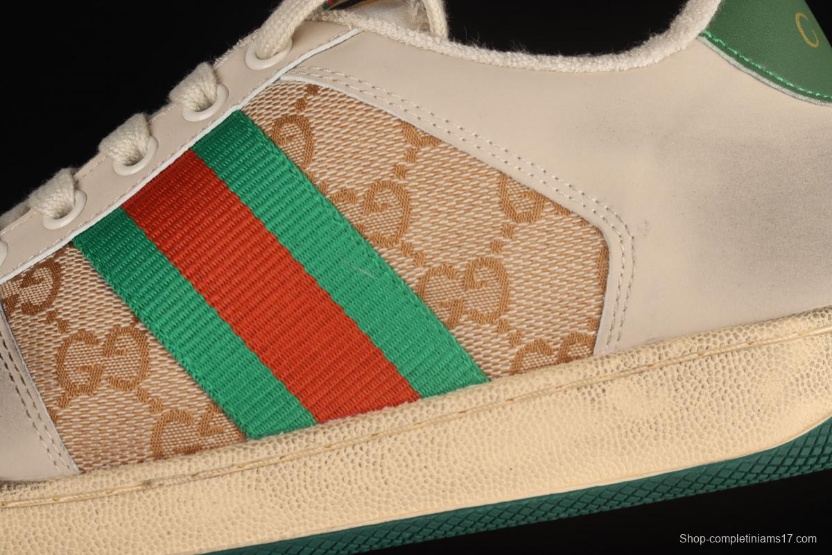 Gucci Distressed Screener Sneaker Gucci classic dirty shoes