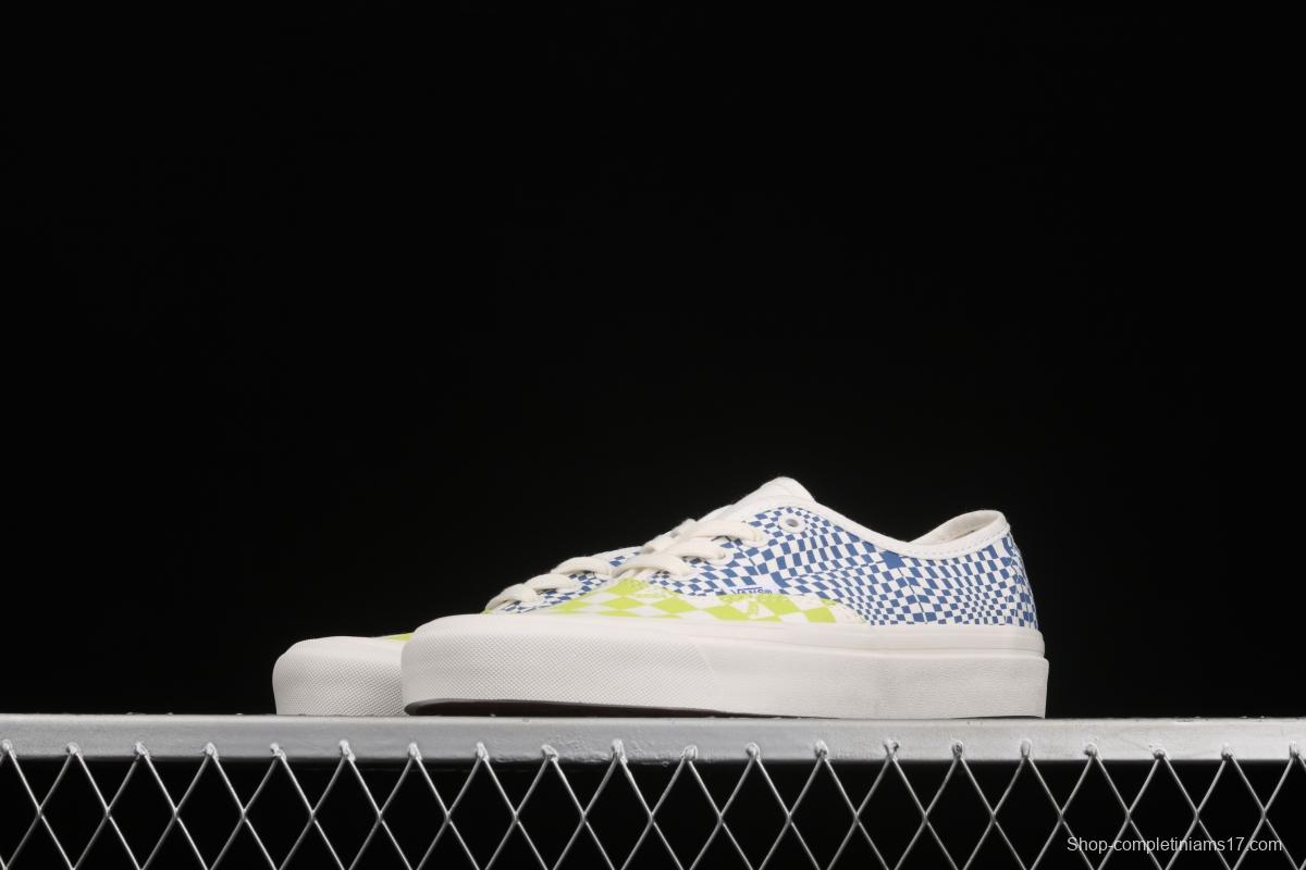 Vans Vault OG Authentic Lx high-end branch line impact color checkerboard retro low-side canvas skateboard shoes VN0A4BV91XQ1