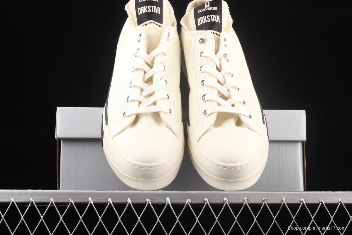 Converse x DRKSHDW international famous designer RickOwens launched a joint series of low-top casual board shoes A00134C