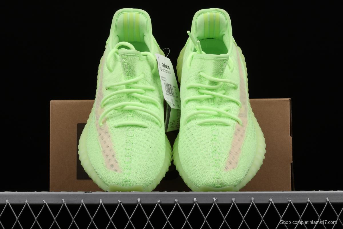 Adidas Yeezy 350 Boost V2 Gid EH5360 Darth Coconut 350 second generation luminous green color matching