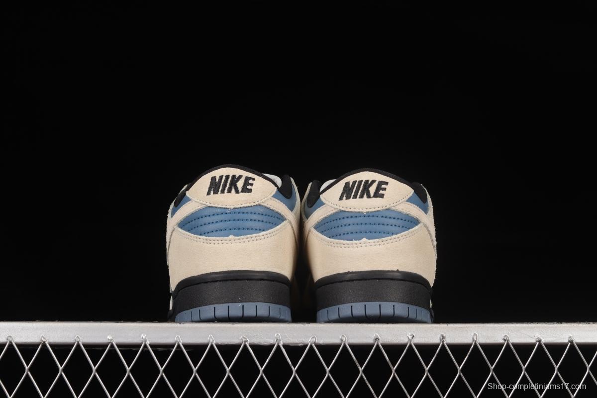 NIKE DUNK Low SB Pro blue and white dunk series low-top casual sports skateboard shoes BQ6817-200