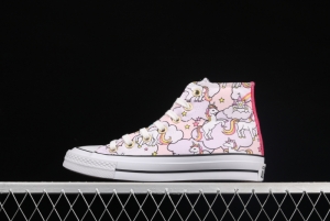 Converse All Star Ma Baoli co-signed cartoon printed high-top casual canvas shoes 669107C