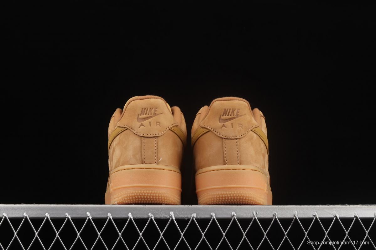 NIKE Air Force 1'07 WB AF1 suede wheat color head low upper board shoes CJ9179-200