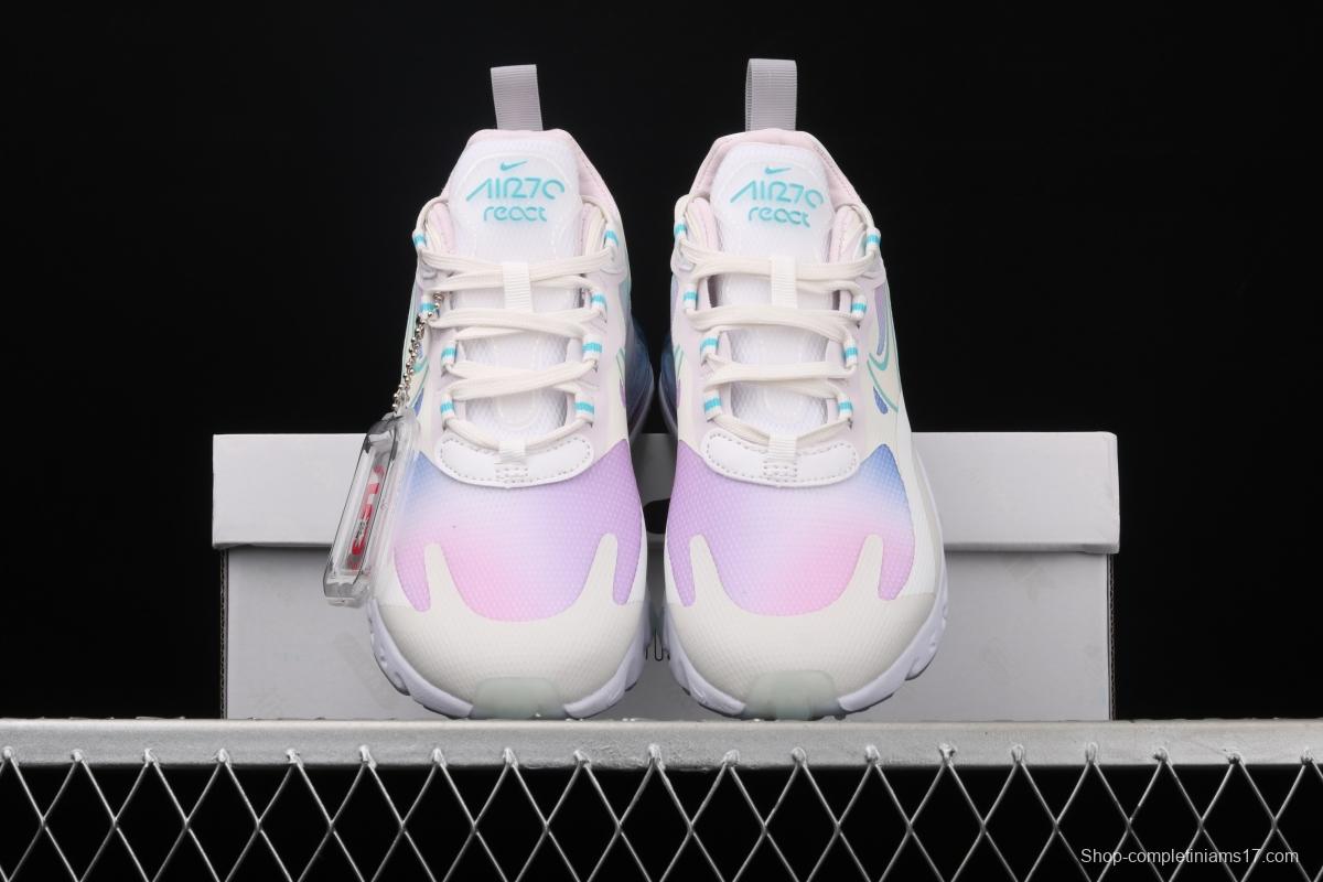 NIKE Air Max 270React new high-frequency mesh function half-palm air cushion cushioning running cloth shoes CK6929-100