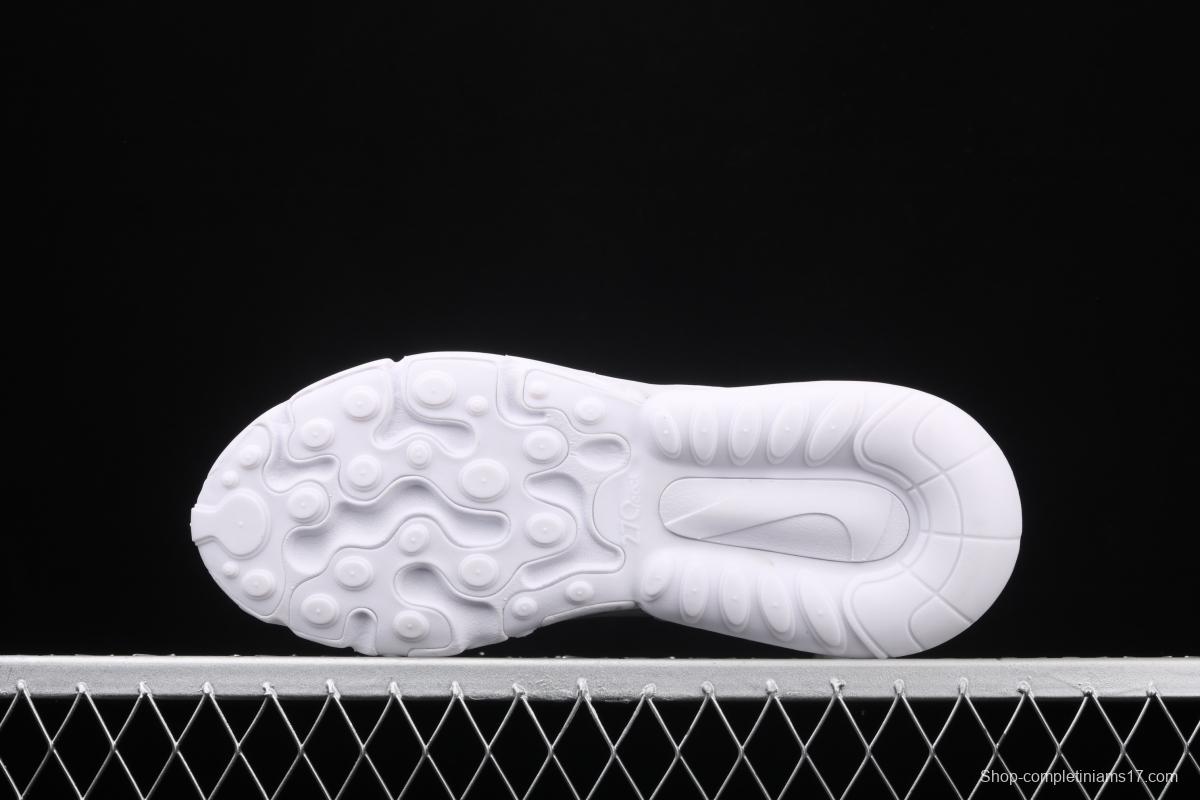 NIKE Air Max 270React new high-frequency mesh function half-palm air cushion cushioning running cloth shoes CV3025-100