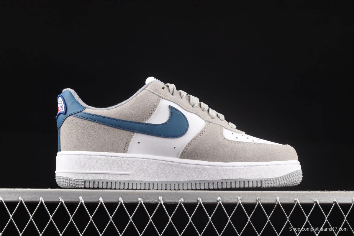 NIKE Air Force 1x 07 Low rice white blue hook low top casual board shoes DH7568-001