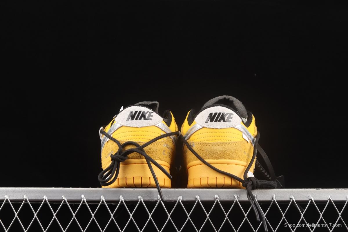 OFF-White x NIKE DUNK Low OW SB rebound fashion casual board shoes DJ0950-110,