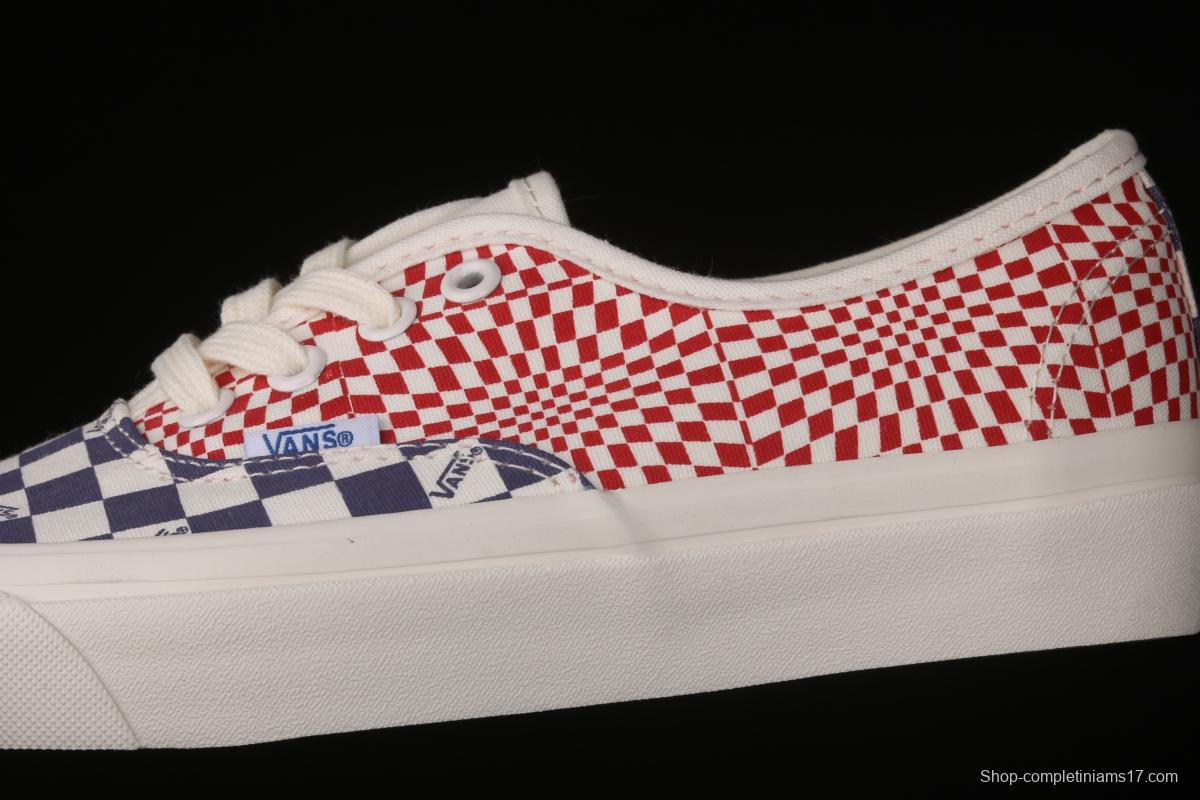 Vans Vault OG Authentic Lx high-end branch line impact color checkerboard retro low-side canvas skateboard shoes VN0A4BV91XR