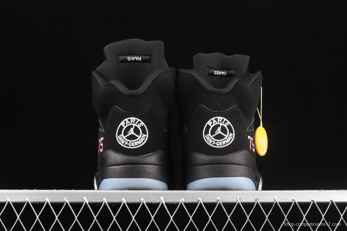 Air Jordan 5 OG Black Metallic Black Silver AV9175-001