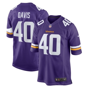 Men's Todd Davis Purple Player Limited Team Jersey