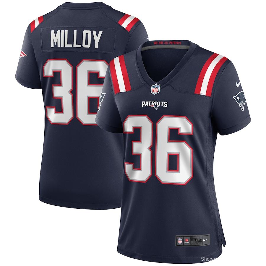 Women's Lawyer Milloy Navy Retired Player Limited Team Jersey