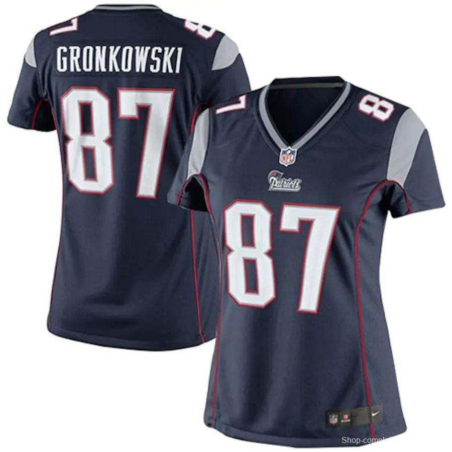 Women's Rob Gronkowski Navy Blue Player Limited Team Jersey