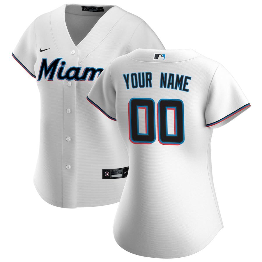 Women's White 2020 Home Custom Team Jersey