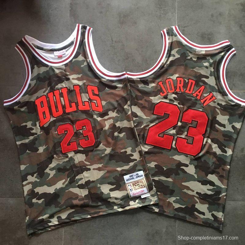 Men's Michael Jordan Camouflage Retro Classic Team Jersey