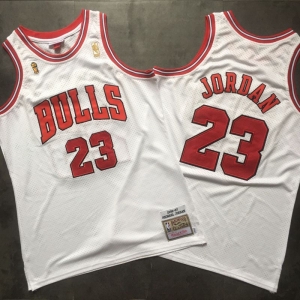 Men's Michael Jordan White Retro Classic Team Jersey