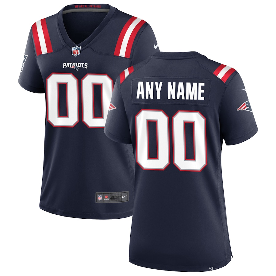 Women's Navy Custom Game Team Jersey