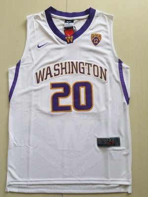 Markelle Fultz 20 Washington College White Basketball Jersey