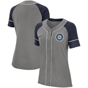 Women's Gray Classic Baseball Team Jersey